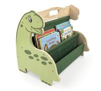 Relaxdays Bibliothèque enfant 4 bacs tissu