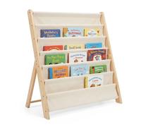 Relaxdays Bibliothèque enfant 6 pochettes en tissu