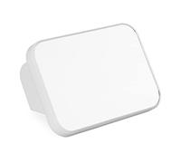 Relaxdays, blanc Miroir cosmétique maquillage portable de voyage, camping, Glace transportable pliable, cadre plastique, verre, 1