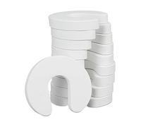 Relaxdays Bloque-Porte, Lot de 10, pour tiroir, Anti-pincement pour bébés et Enfants, Mousse, HLP 2 x 9 x 10,5, Blanc
