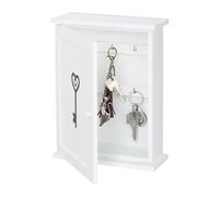 Relaxdays Boîte à clefs en bois avec motifs