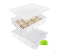Relaxdays Boîtes à pâtons avec couvercle, lot de 2