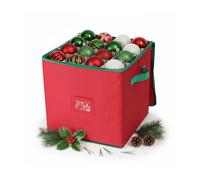Relaxdays Boîte de rangement pour boules de Noël