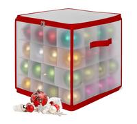 Relaxdays Boîte de rangement pour boules de Noël