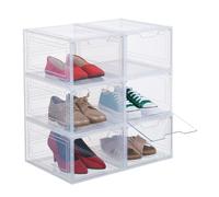 Relaxdays Boîtes à chaussures en lot de 6