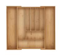 Relaxdays Range-couverts extensible en bambou