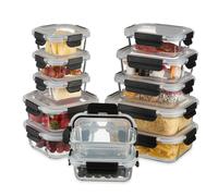 Relaxdays Boîtes de conservation aliments, 12 pcs