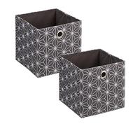 Relaxdays Lot de 2 boîtes de rangement
