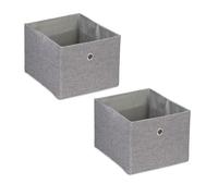 Relaxdays Lot de 2 boites de rangement