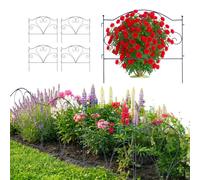 Relaxdays Bordure de parterre métal, lot de 5