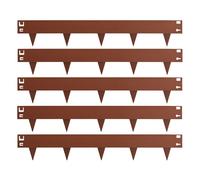 Relaxdays Bordure de pelouse effet rouille