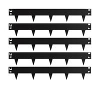 Relaxdays Bordure de pelouse noire