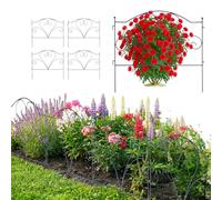 Relaxdays Bordure de parterre métal, lot de 5