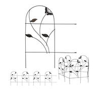 Relaxdays Bordure potager 5 éléments métal