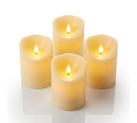 Relaxdays Bougies LED en lot de 4
