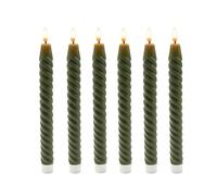 Relaxdays Lot de 6 bougies LED en cire