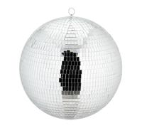 Relaxdays Boule à facettes, à suspendre, boule disco pour votre prochaine soirée, diamètre : 40 cm, argentée