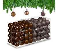 Relaxdays Lot de 96 boules de Noël