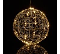 Relaxdays Boule lumineuse LED de 30 cm de diamètre