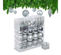 Relaxdays Boules de Noël en lot de 110