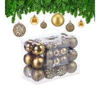 Relaxdays Boules de Noël en lot de 50