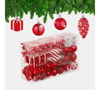 Relaxdays Boules de Noël en lot de 72