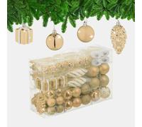 Relaxdays Boules de Noël en lot de 72