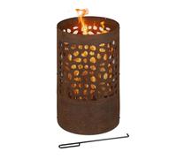 Relaxdays Brasero de jardin avec pare-étincelles