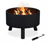 Relaxdays Brasero de jardin avec protection