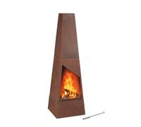 Relaxdays Brasero extérieur en acier corten