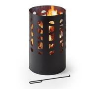Relaxdays Brasero noir en acier