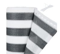 Relaxdays Brise-Vue, antidéchirure, Brise-Vent Jardin et Balcon, résistant UV, HDPE, 1,2 x 6 m, Gris/Blanc
