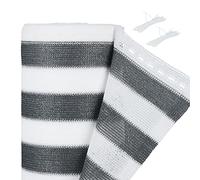 Relaxdays Brise-Vue, antidéchirure, Brise-Vent pour Jardin et Balcon, résistant UV, HDPE, 1,8 x 20 m, Gris/Blanc