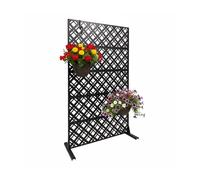 Relaxdays Brise-vue jardin, motif losange