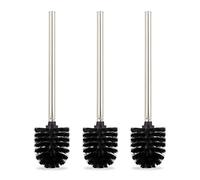 Relaxdays Brosse à WC noire en lot de 3