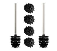 Relaxdays 2x brosses WC + 4 têtes de rechange