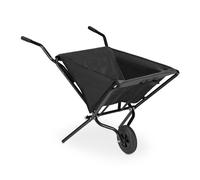 Relaxdays Brouette de jardin pliable en noir