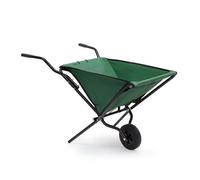 Relaxdays Brouette Pliable 66x 64x 112cm pliable Barrow Chariot de jardin avec Polyester robuste, peu encombrant en acier chariot…