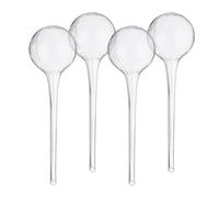 Relaxdays Bulle d’arrosage pour Vos Plantes, en lot Pratique de 4, en Verre, H x D : 30 x 9 cm, Transparent
