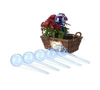 Relaxdays Bulle d’arrosage pour Vos Plantes, Lot de 6, contenance : 250 ML, en Plastique, H x D 28 x 8 cm, Bleue