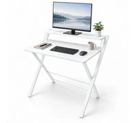 Relaxdays Bureau pliable avec rehausseur