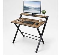 Relaxdays Bureau pliant avec rehausseur