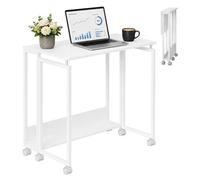 Relaxdays Bureau pliant roulettes