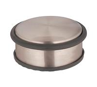 Relaxdays Butoir de Porte, Acier Inoxydable et Caoutchouc, Lourd et Plat, antidérapant, Anneau, HD : 4 x 10 cm, Bronze