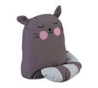 Relaxdays Butoir de porte chat gris décoratif