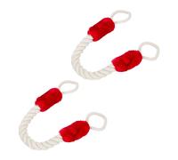 Relaxdays Butoir de porte en lot de 2 rouge