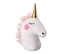 Relaxdays Butoir de porte licorne en blanc