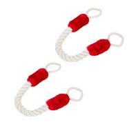 Relaxdays Butoir de Porte, Lot de 2, arrêt, sécurité, 60cm, Anti-pincement pour Enfants & Animaux, crème, Rouge
