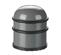 Relaxdays Butoir de porte en acier inoxydable rond
