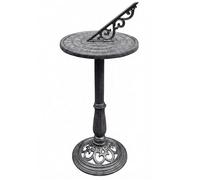 Relaxdays Cadran Solaire, Jardin/Balcon, en Fonte, Style Ancien, Gris | chiffres romains, tout temps, déco